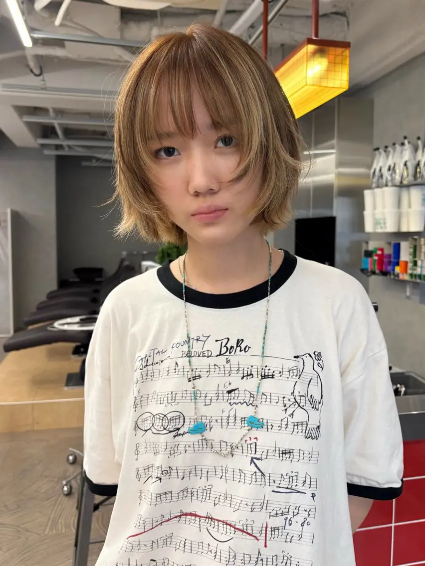 カラー カット ヘアカラー トリートメント 褒められる ハイトーン⭐️カノンのヘアスタイル