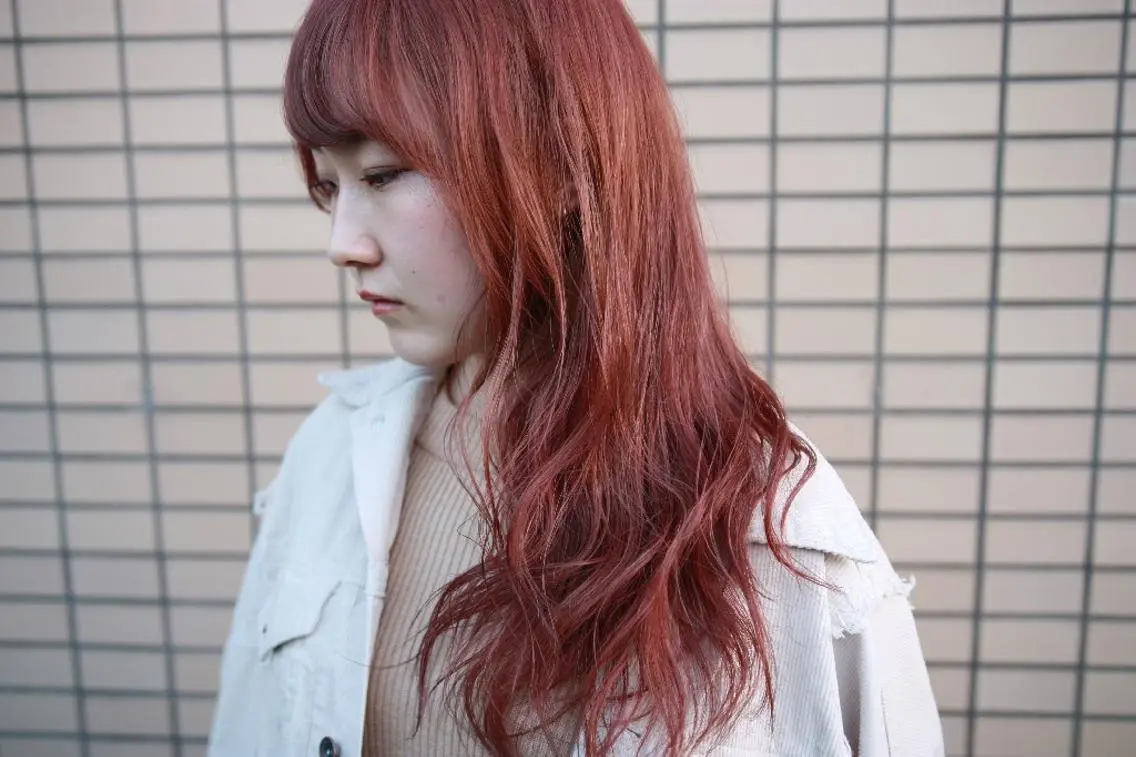 ロング カラー ピンクカラー 新生活応援★半額/ 25歳以下　“内間”のヘアスタイル