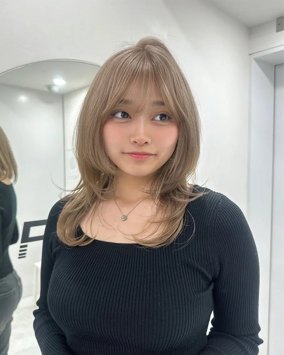 ミディアム カラー ヘアカラー トリートメント 表参道指名1位💖 艶カラーの達人💗のヘアスタイル