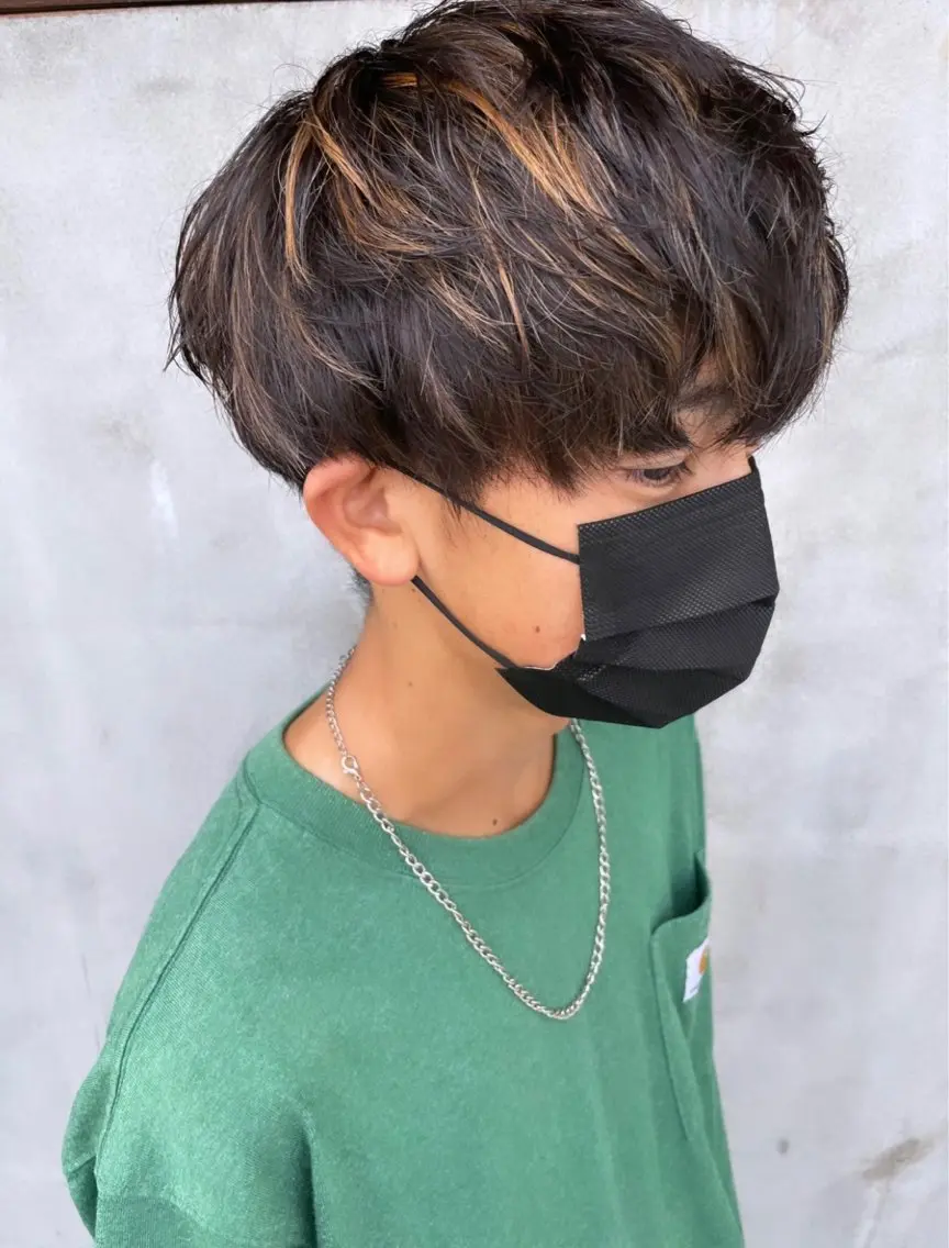 カラー メンズ 黒髪 ayaka |トレンドヘアのヘアスタイル