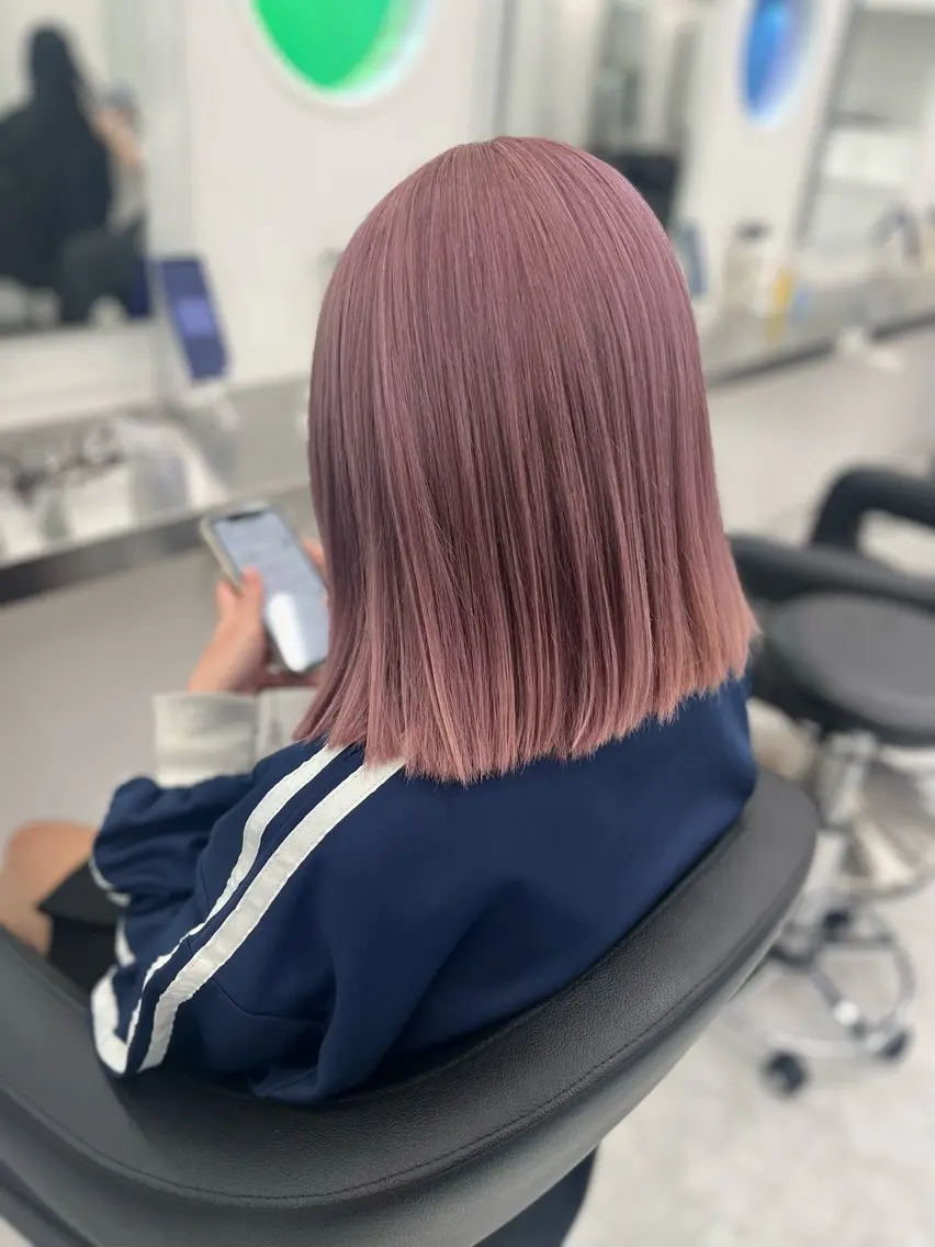 セミロング カラー ヘアアレンジ ヘアカラー トリートメント ヘアセット 愛されカラー🩷 はるなのヘアスタイル