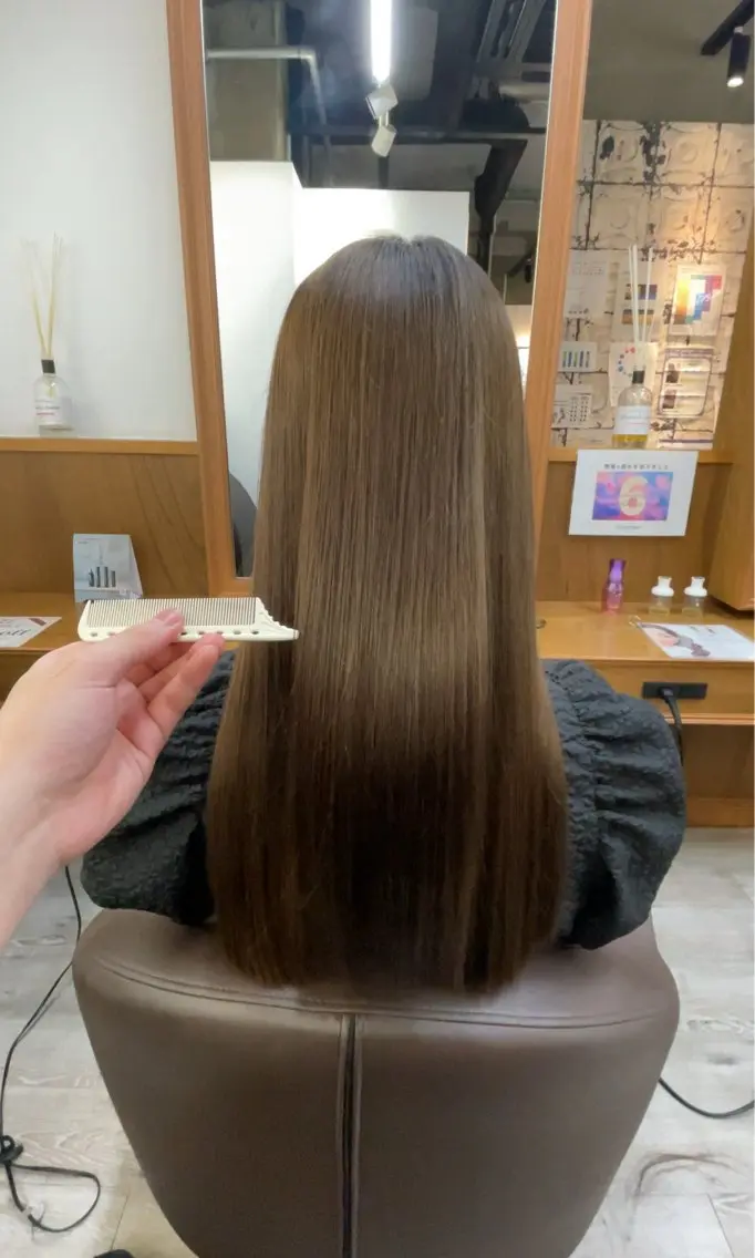 【高槻ミニモ限定🩵ྀི】透明感カラー+補修トリートメントの写真
