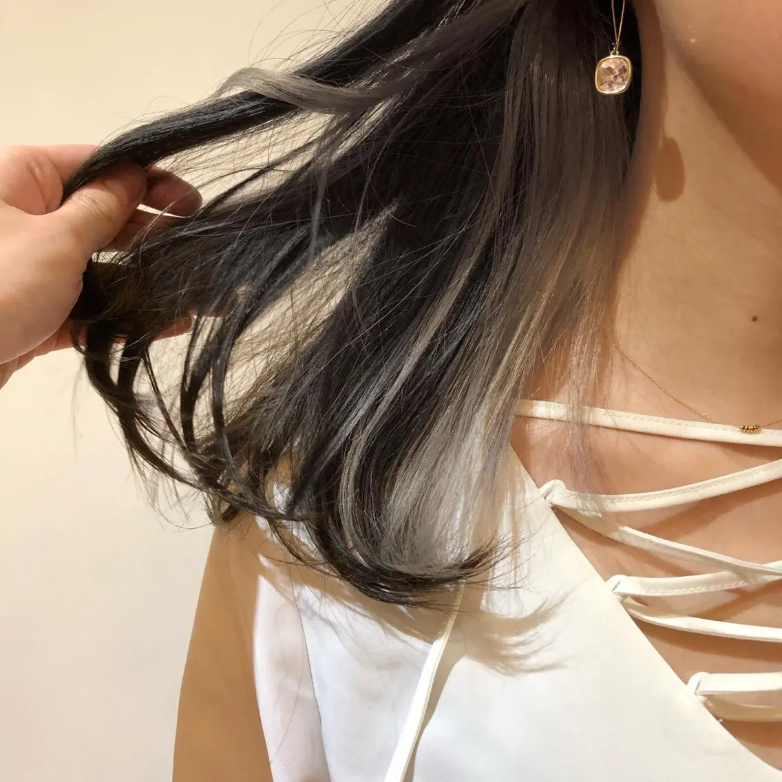 ミディアム カラー 韓国ヘア 店長NEGIのヘアスタイル