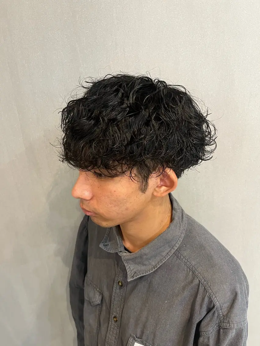 ショート パーマ メンズ パーマ fifth / 山下 和輝 海外風スタイルのヘアスタイル