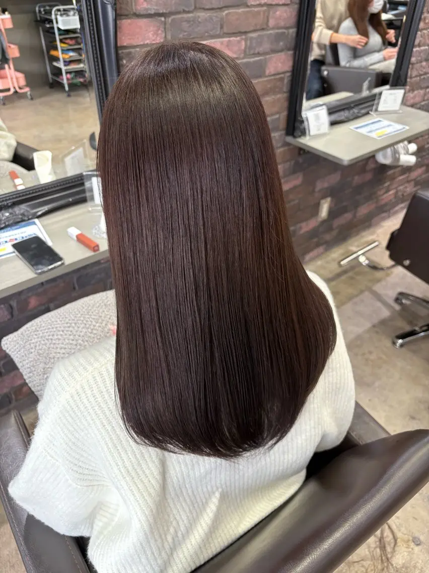 ロング カラー ブラウンカラー 🌱髪質改善×艶髪 🌱【天神美容室】のヘアスタイル