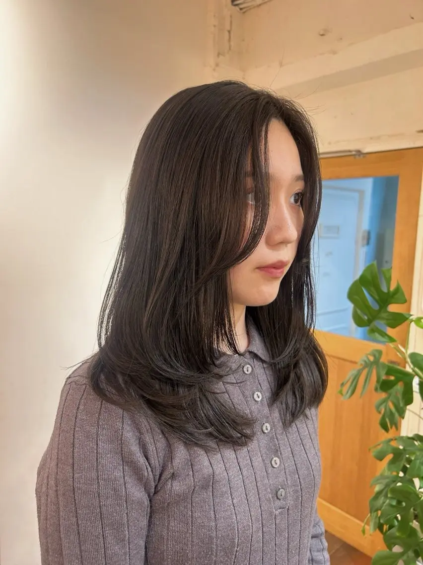 ロング レイヤーカット カット トリートメント ＊UNU＊ RICOのヘアスタイル
