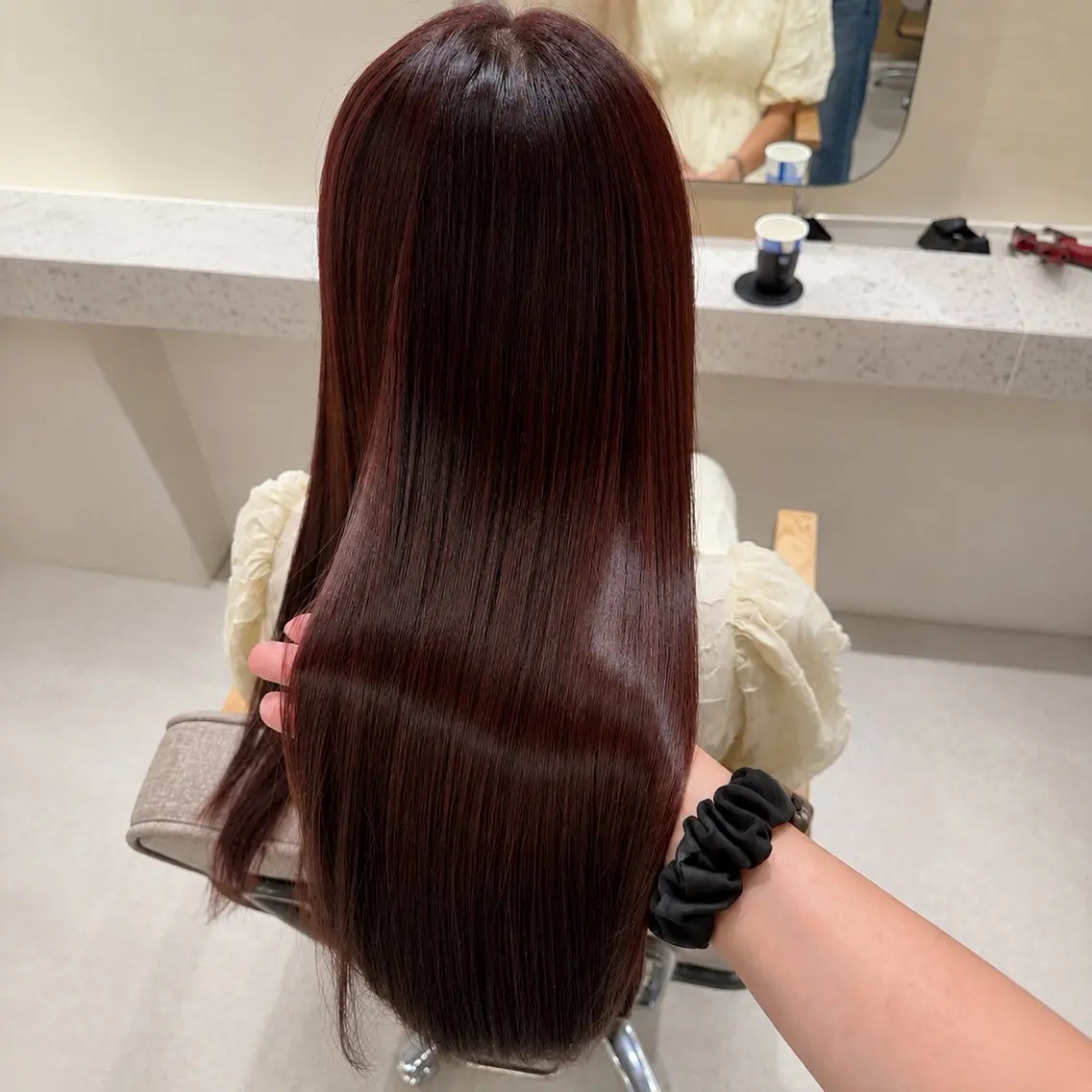 ロング カット ヘアカラー いがらし ふうらのヘアスタイル