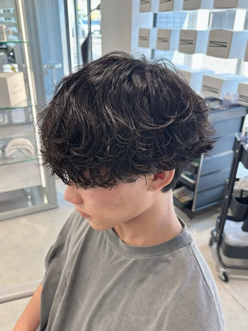 パーマ メンズ カット パーマ メンズ特化⚡️三村 彰吾⚡️カットパーマのヘアスタイル