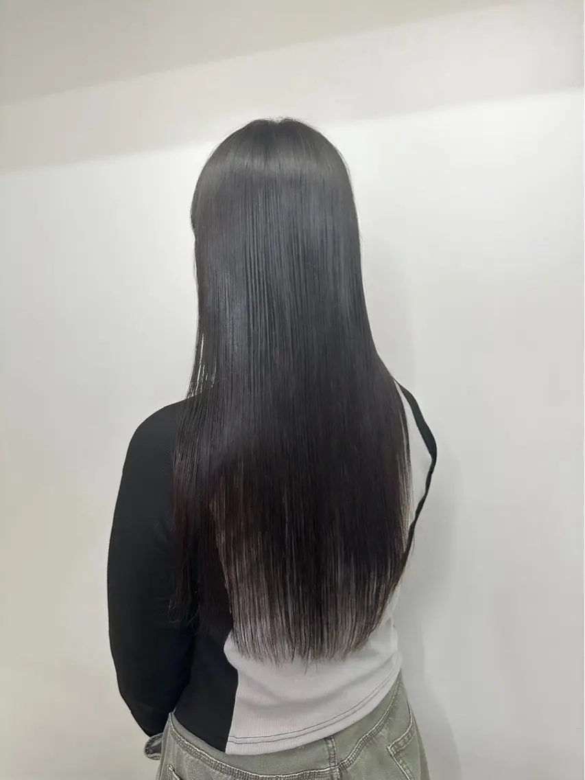 ロング 縮毛矯正 菊地 心のヘアスタイル