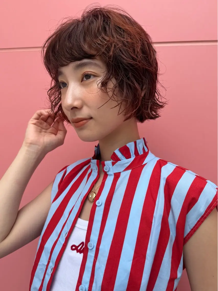 ショート カラー 🐢ダブルカラー🐢 透明感/このかのヘアスタイル