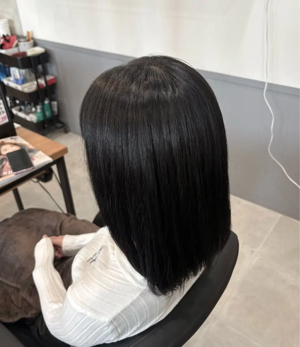 ミディアム 永井 美優のヘアスタイル