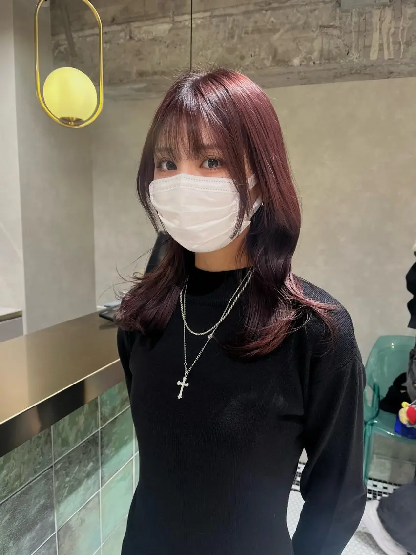 ミディアム カラー ヘアカラー 海外girl🤎 透明感ベージュmaoのヘアスタイル