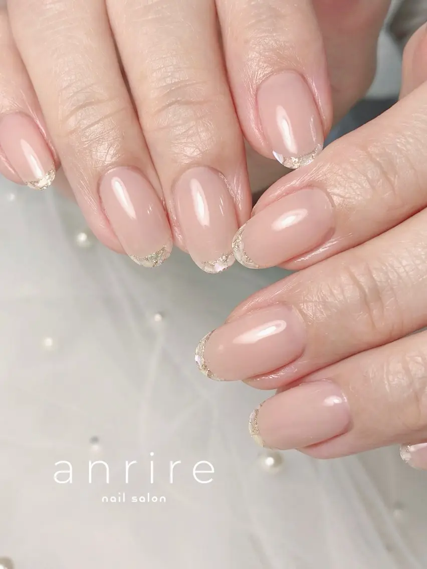 ネイル フレンチネイル オフィスネイル シンプルネイル 夏ネイル nailsalon anrireのネイルデザイン