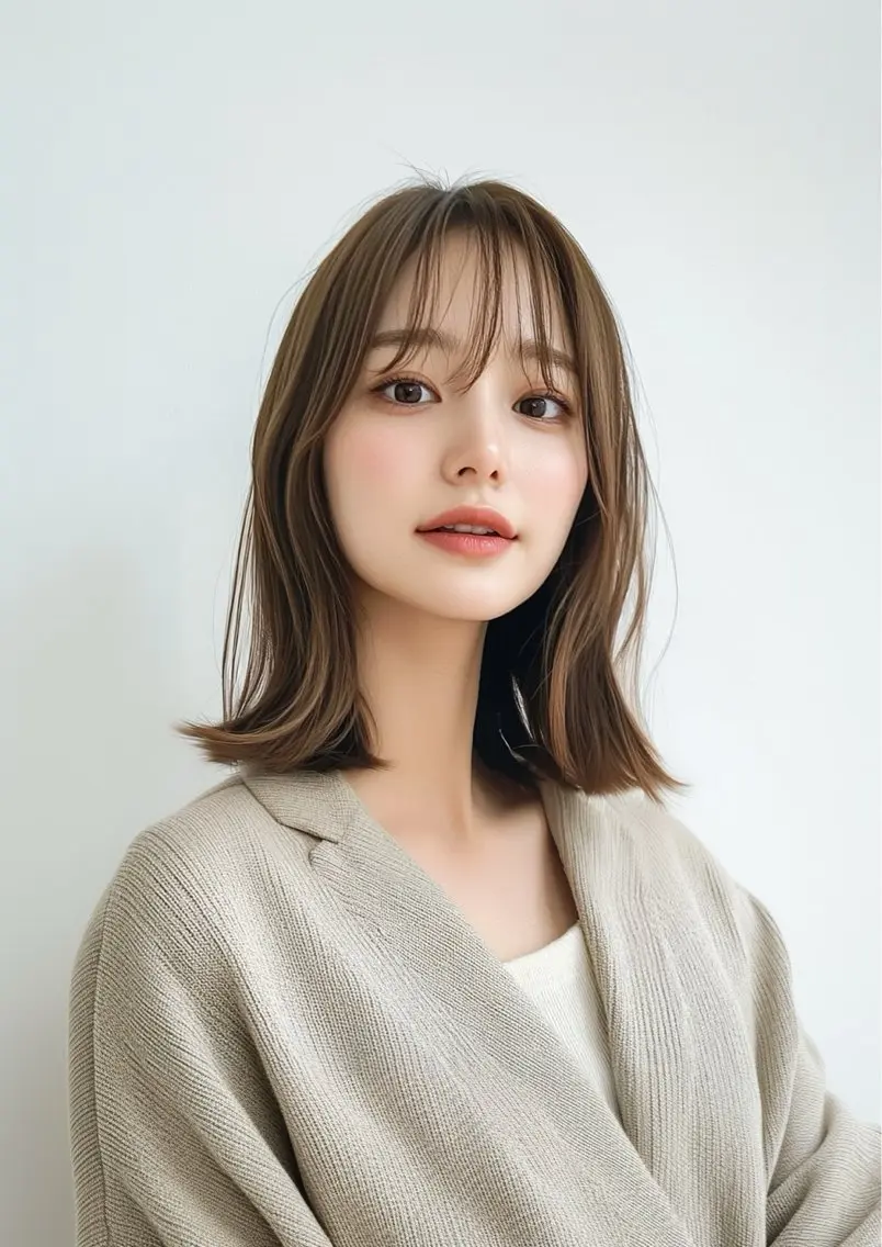 ミディアム 【レイヤー特化】 ミディアム/深川諒のヘアスタイル