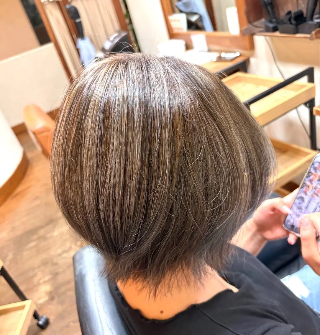 ショート カラー カット ヘアカラー くどう りんかのヘアスタイル