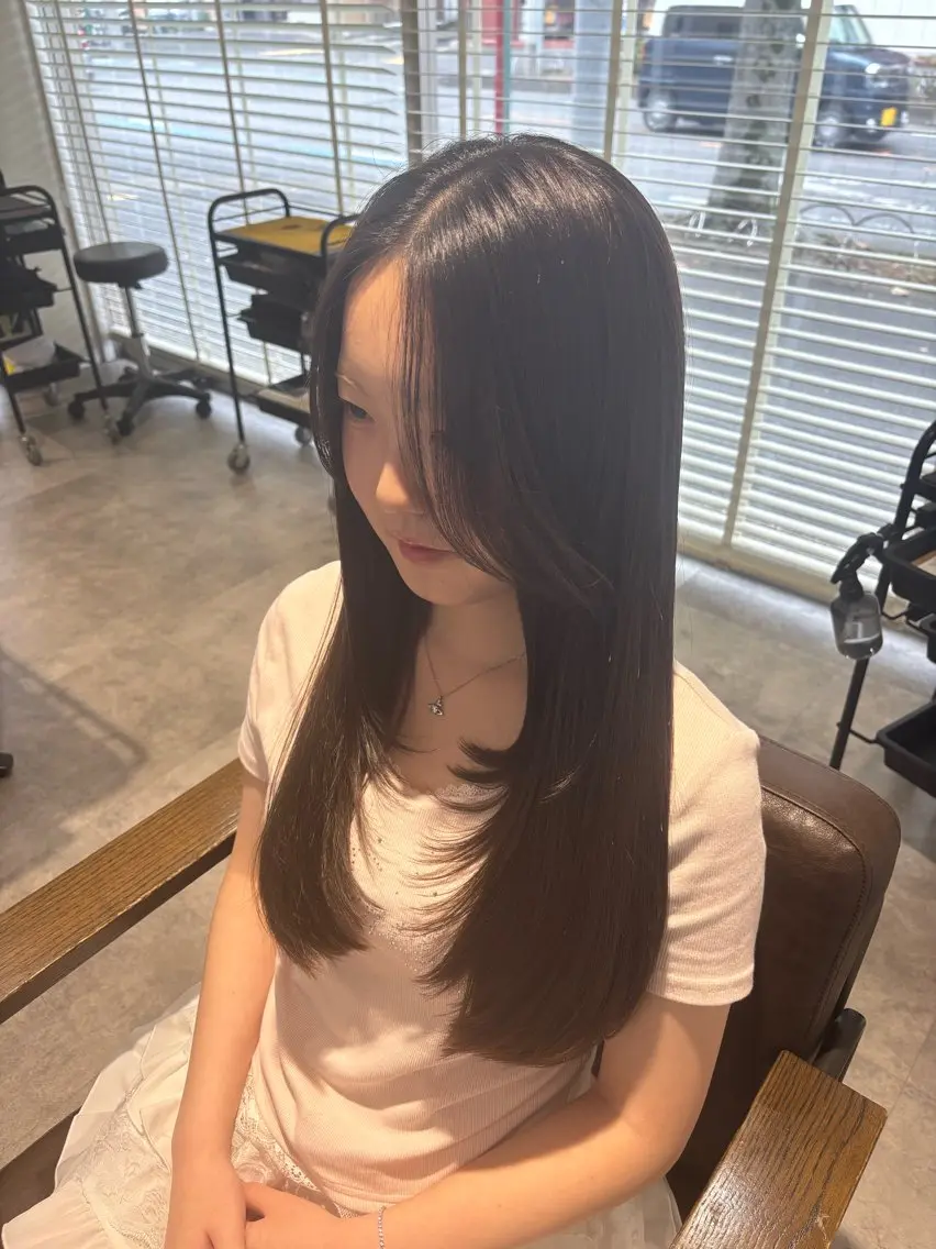 ロング カラー カット ヘアカラー トリートメント メンズ/ヘアアレンジ /保谷菜々美のヘアスタイル