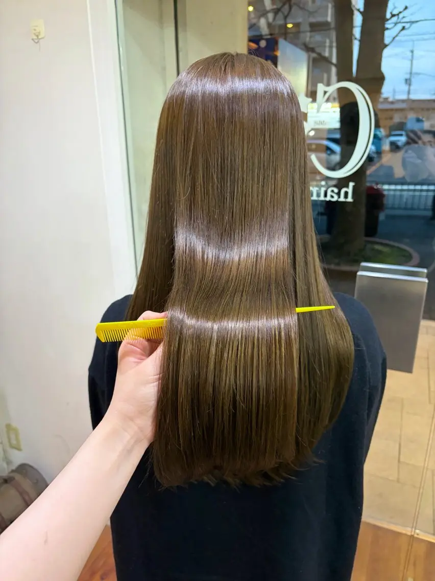 ロング カラー 髪質改善 トリートメント カット ヘアカラー トリートメント ブリーチなしカラー/ 髪質改善/西川奈穂のヘアスタイル