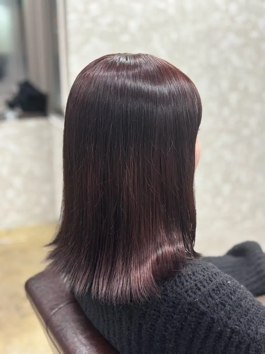 柔らかい透明感とツヤ感を叶える✨　イルミナカラー＋超音波トリートメント‼️の写真