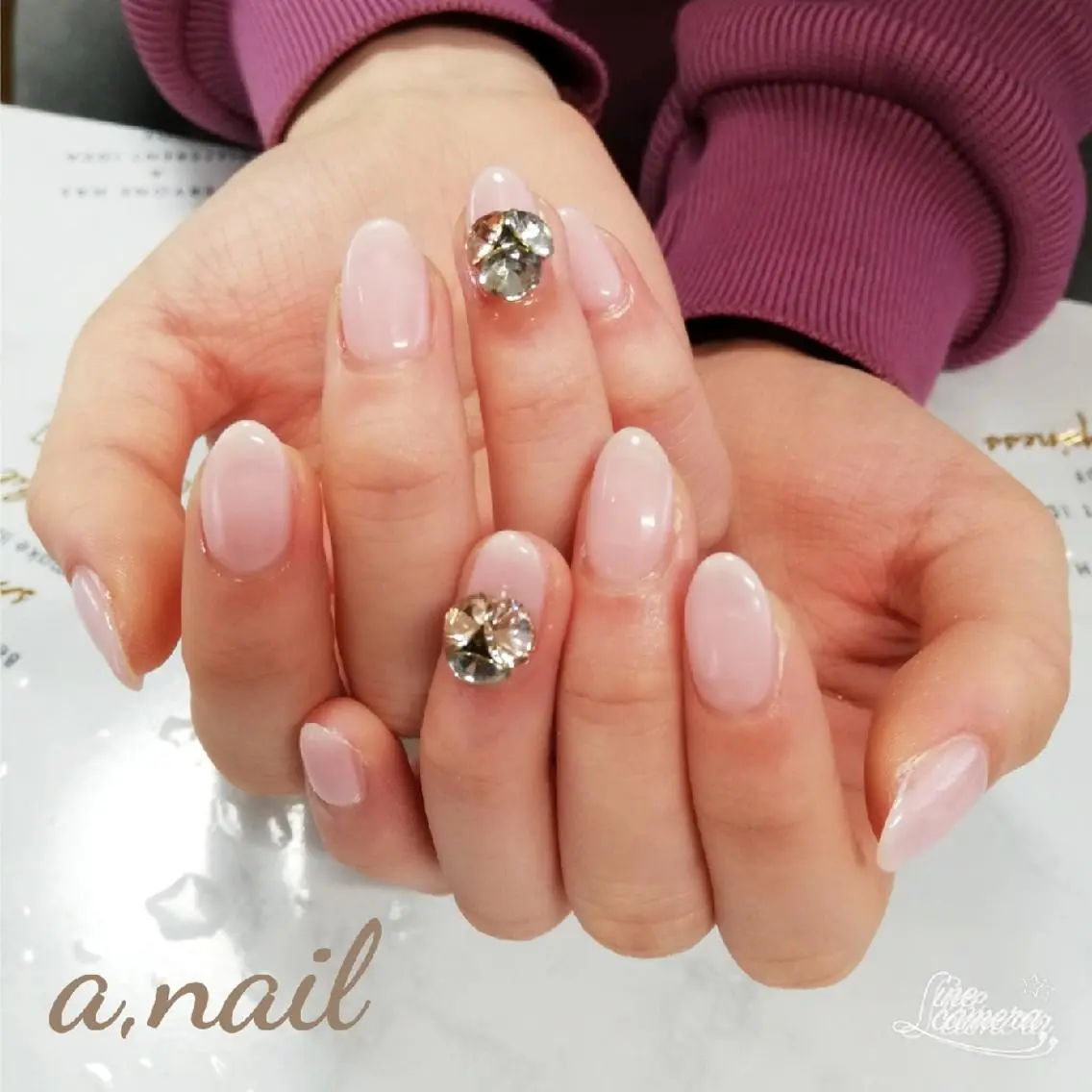 ネイル ピンク ハンドネイル ネイルサロン エーネイルのネイルデザイン