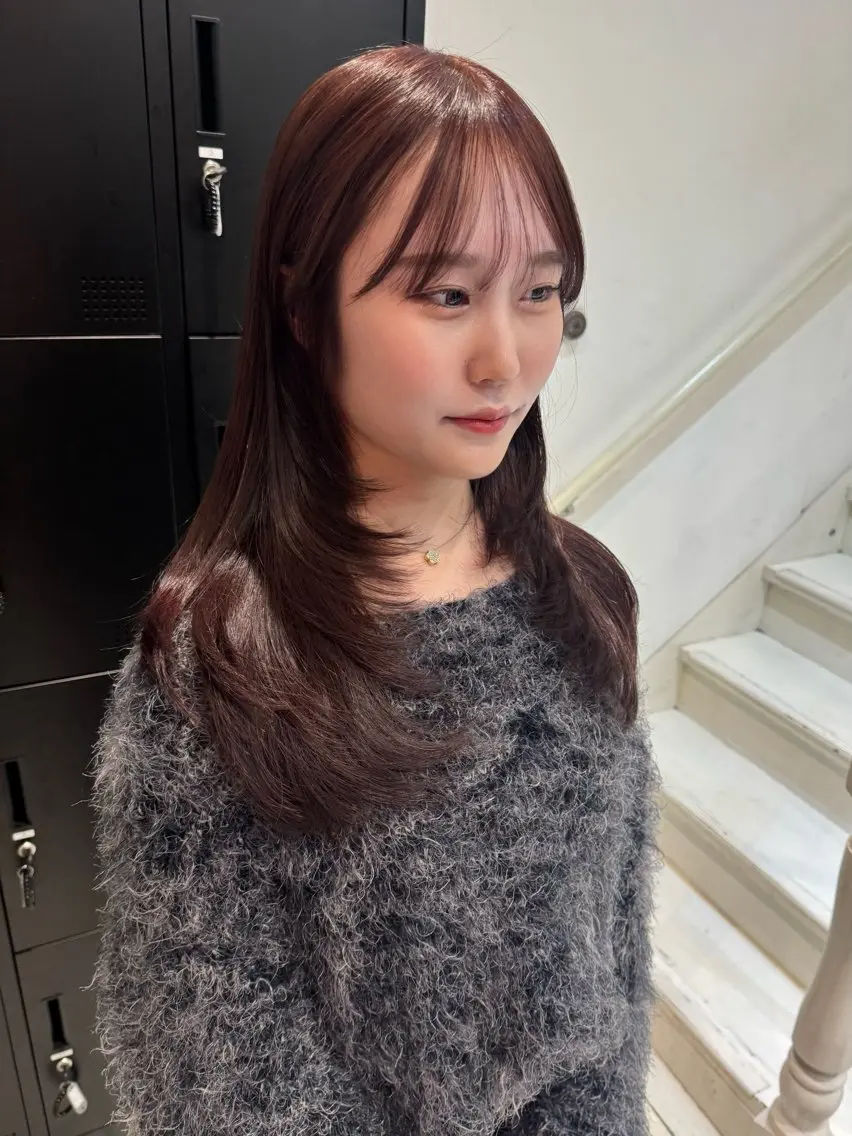 ロング カラー shiro.kobe 森彩華のヘアスタイル