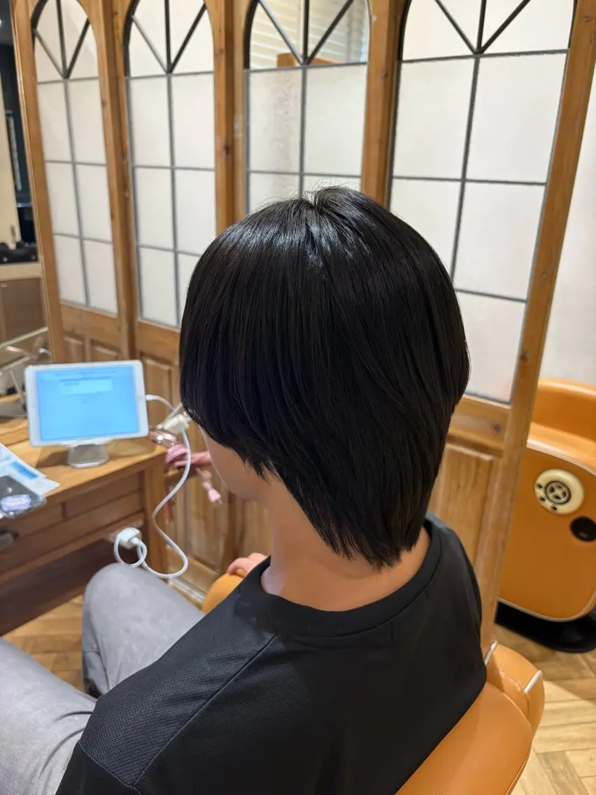 ショート 縮毛矯正 カット 縮毛矯正 マコ ✿︎のヘアスタイル