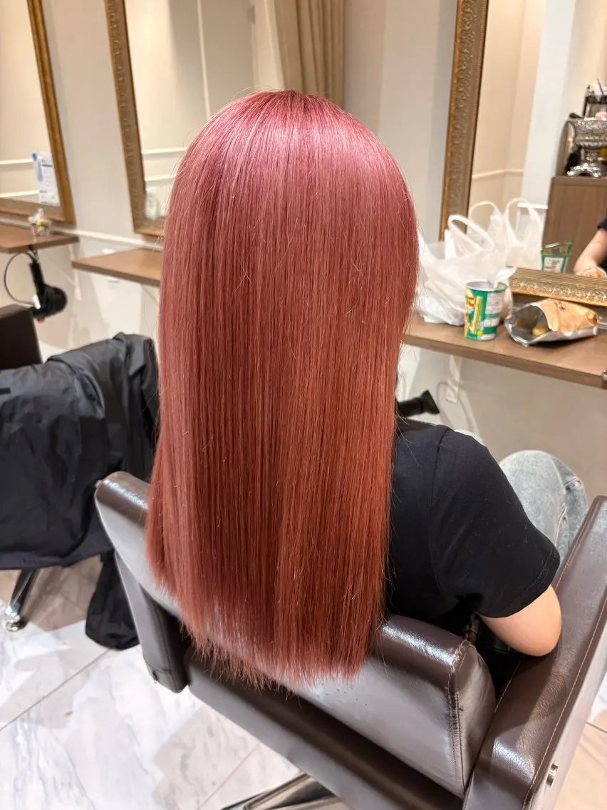 ロング カラー ブリーチ 透明感カラー トリートメント ヘアカラー yuzuki🎀ིྀ abi-ru調布のヘアスタイル
