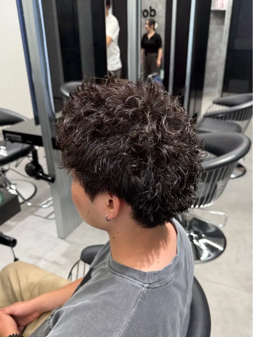 ショート パーマ メンズ カット パーマ メンズ特化👦🏻 和田 晃介のヘアスタイル