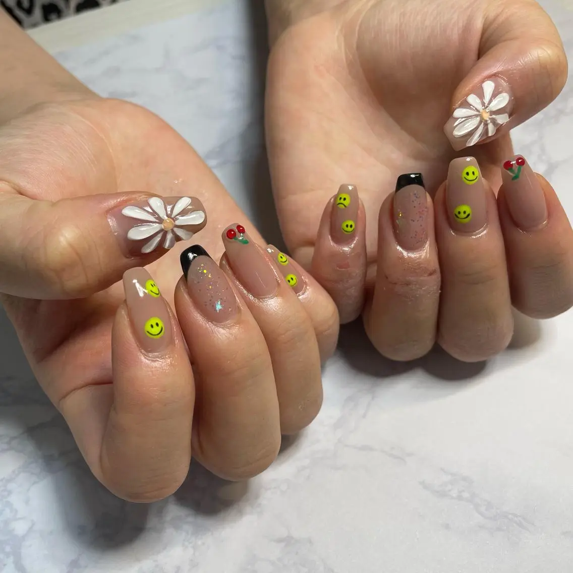 ネイル アートネイル フレンチネイル ぷっくりネイル 韓国/網紅/パーツ M-salonのネイルデザイン