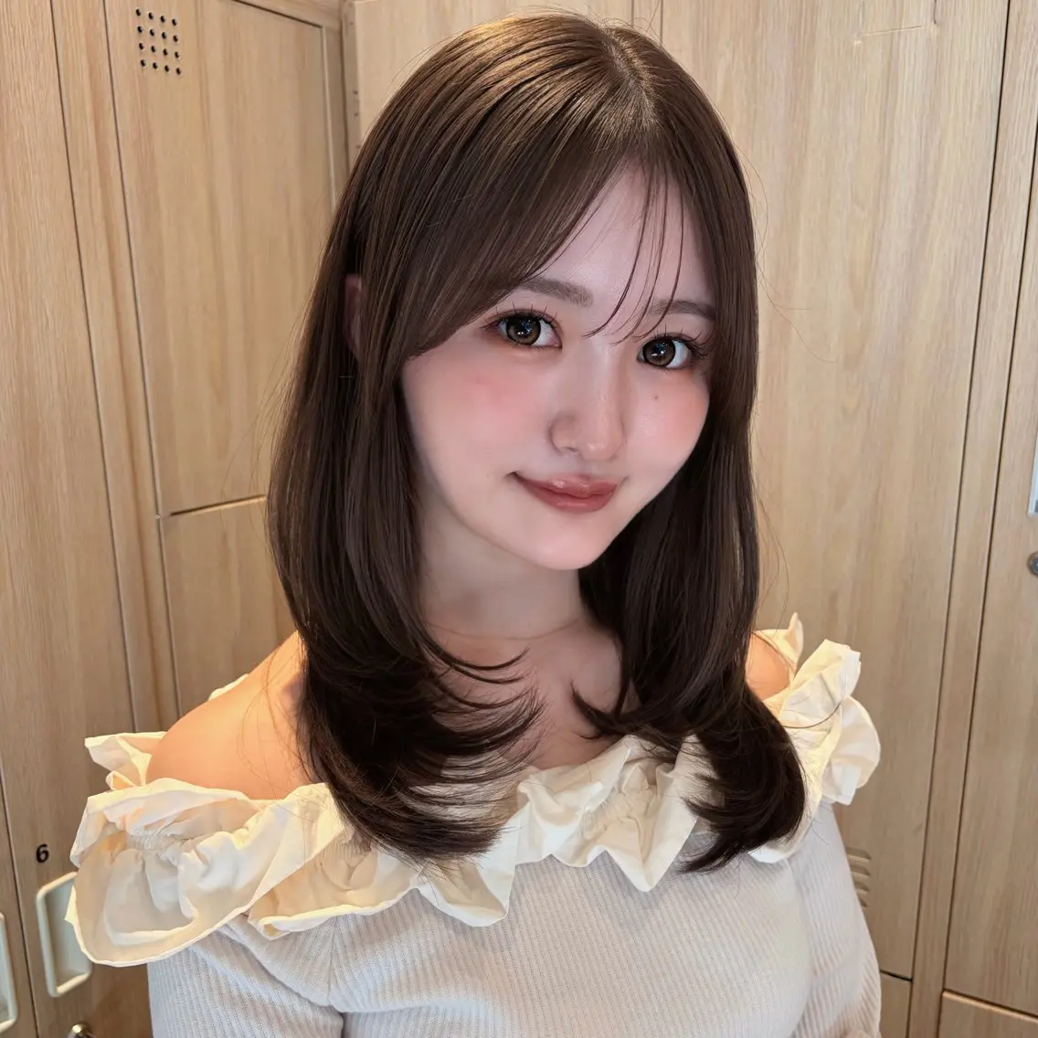 セミロング レイヤーカット カット ヘアカラー 🌸透明感/レイヤー / 栗林 彩🌸のヘアスタイル