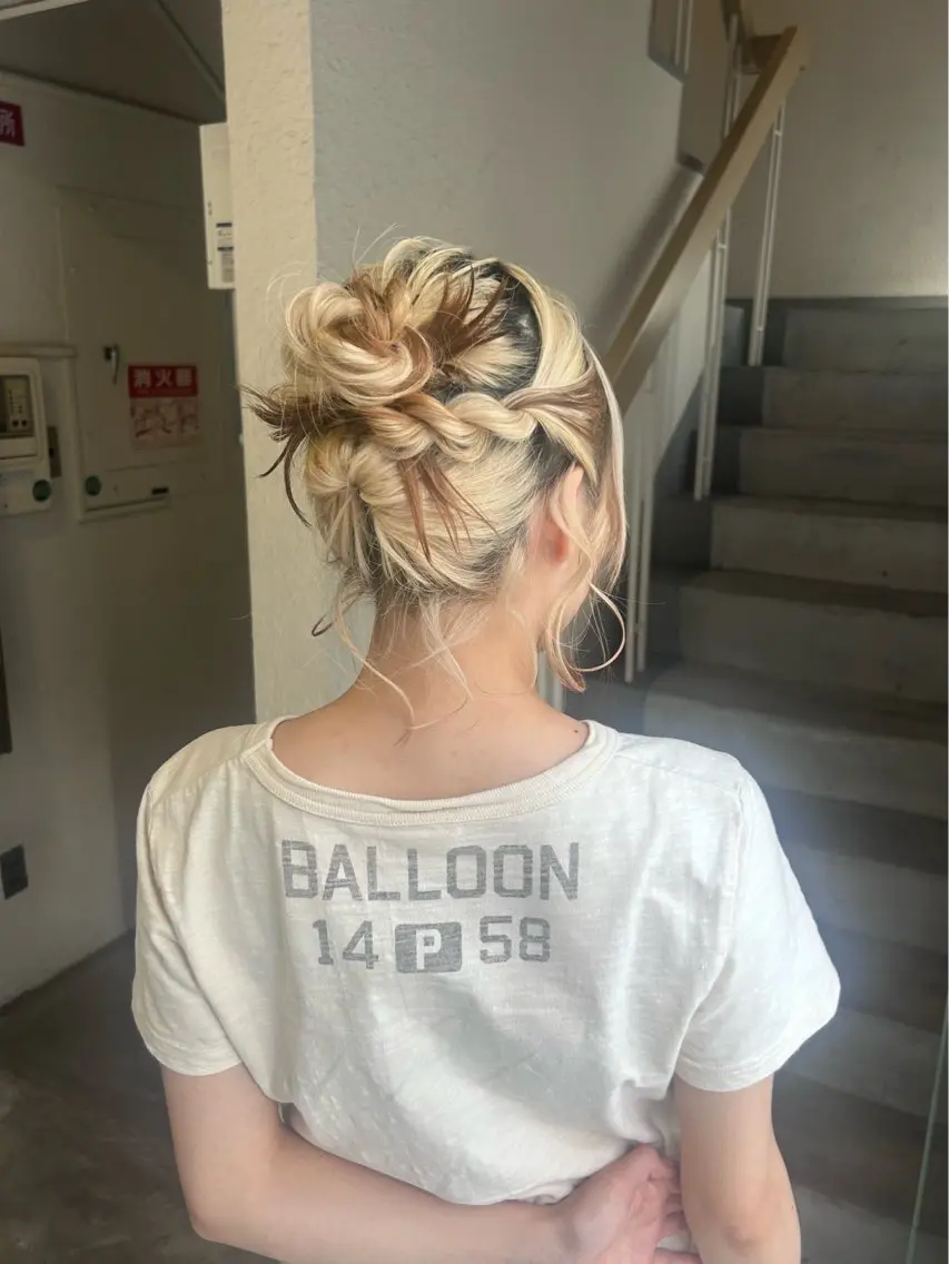ヘアアレンジ ヘアセット siki kanahaのヘアスタイル