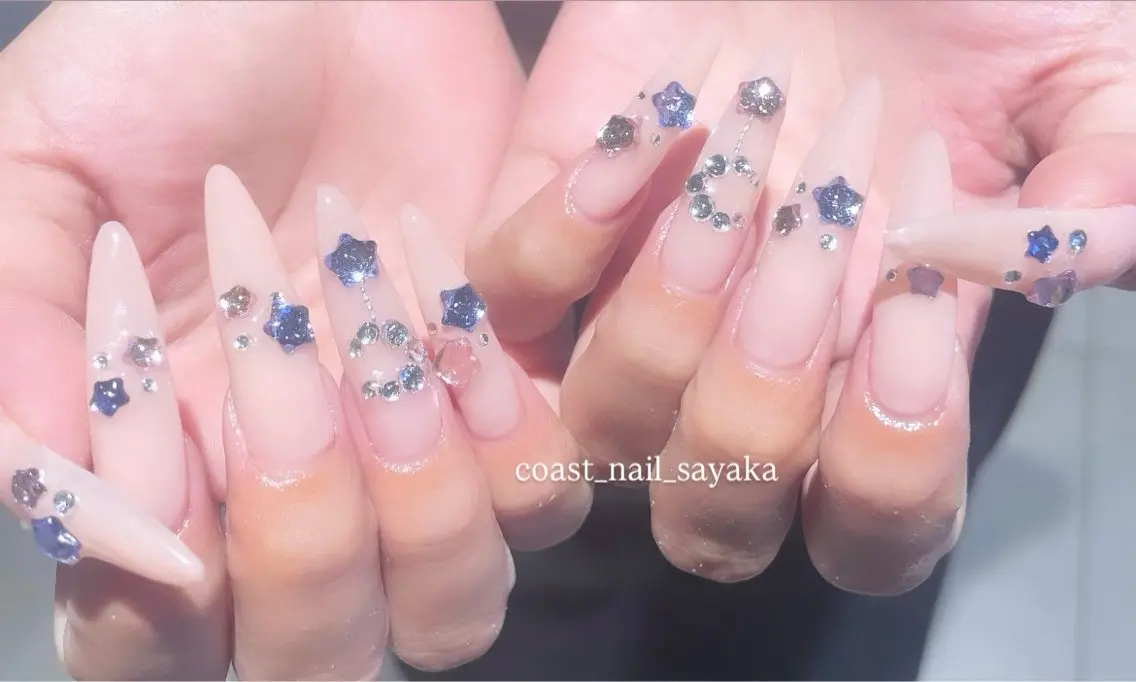 ネイル ハンドネイル HOSHI ⭐️辻堂 /藤沢ガーリーネイルのネイルデザイン