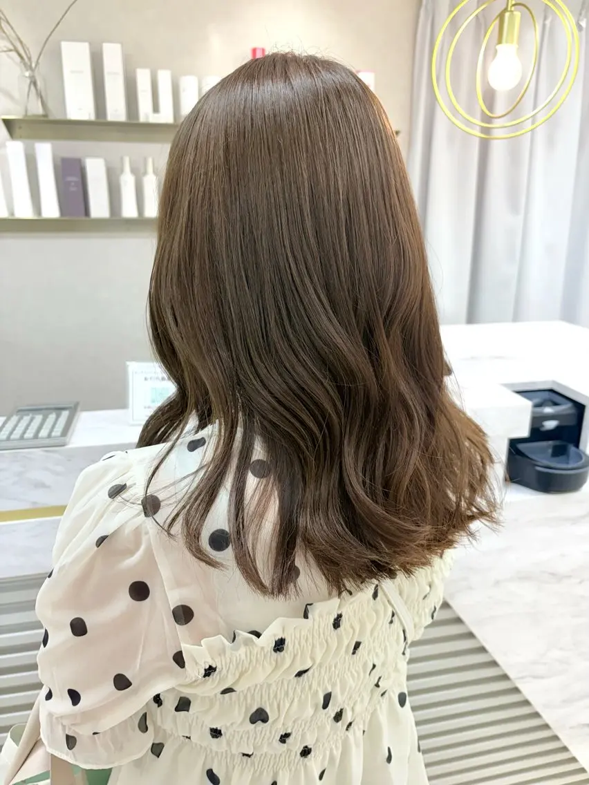 ミディアム カラー カット ヘアカラー トリートメント 半個室/透明感カラー /SAKURAのヘアスタイル