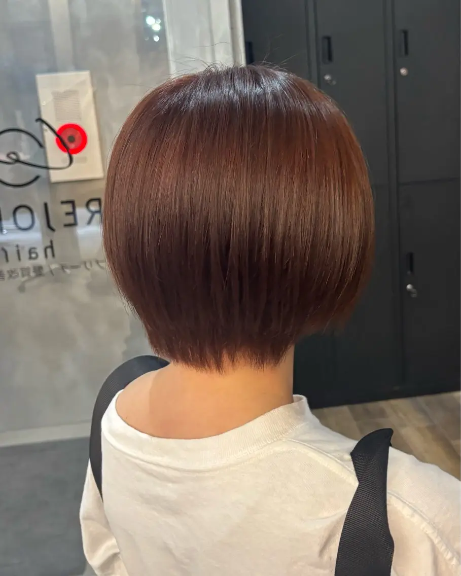 ショート カラー ブラウンカラー ピンクカラー ピンクブラウン ヘアカラー ⭐️フウタ⭐️/郡山 /透明感カラーのヘアスタイル