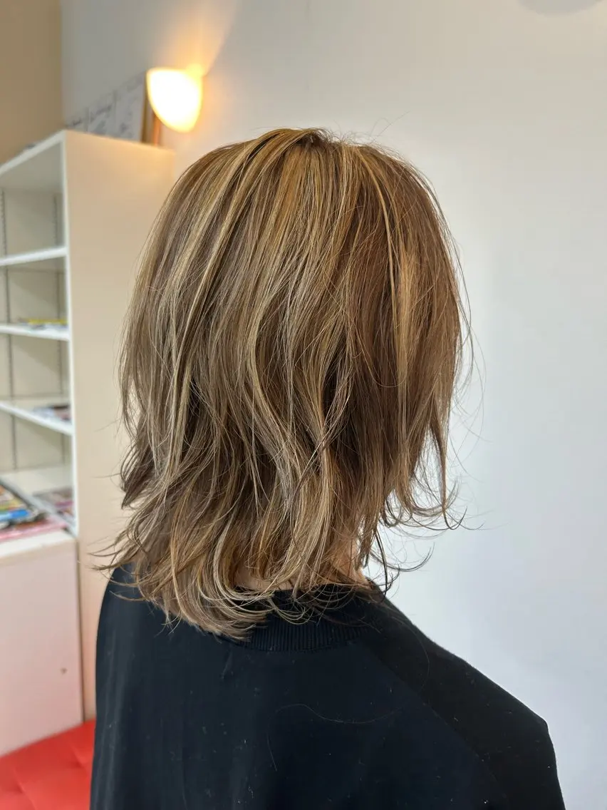 ミディアム カット ヘアカラー トリートメント PazRood 山下のヘアスタイル