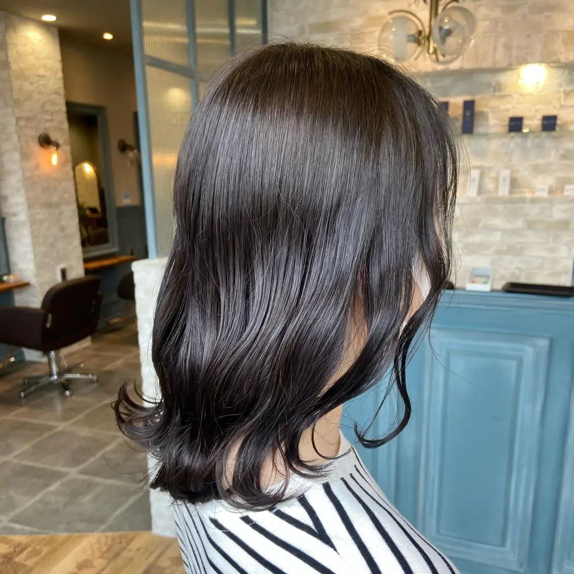 ロング カラー ブリーチ ダブルカラー グレージュ アイスグレージュ ブリーチなしカラー 川崎のカラー職人🥣 kentaのヘアスタイル