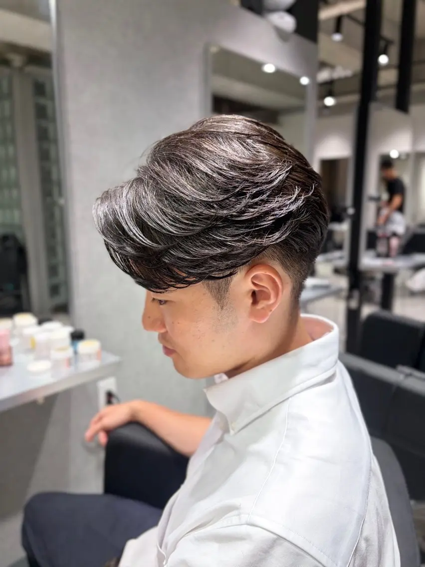 メンズ カット 縮毛矯正 曲がる縮毛矯正専門 /森隆之介のヘアスタイル