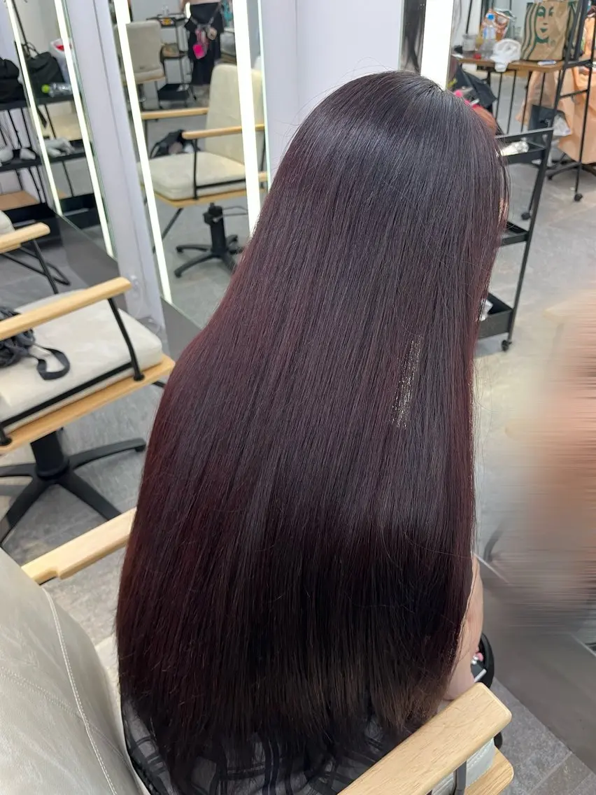 ロング カット ヘアカラー トリートメント モデル募集 リナ⚡️newi池袋のヘアスタイル