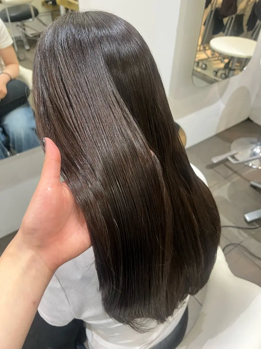 ロング カット ヘアカラー トリートメント カラーリスト♡ メンズショートボブ紡のヘアスタイル