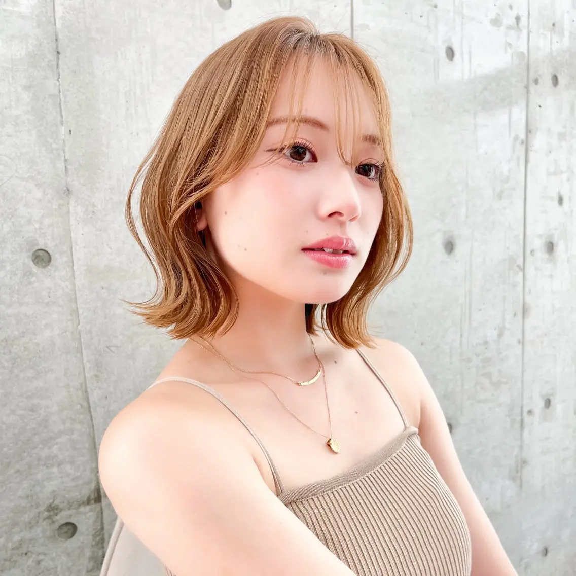 ミディアム カット ヘアカラー トリートメント エリアNo.1ボブ 💟Nanatsuのヘアスタイル