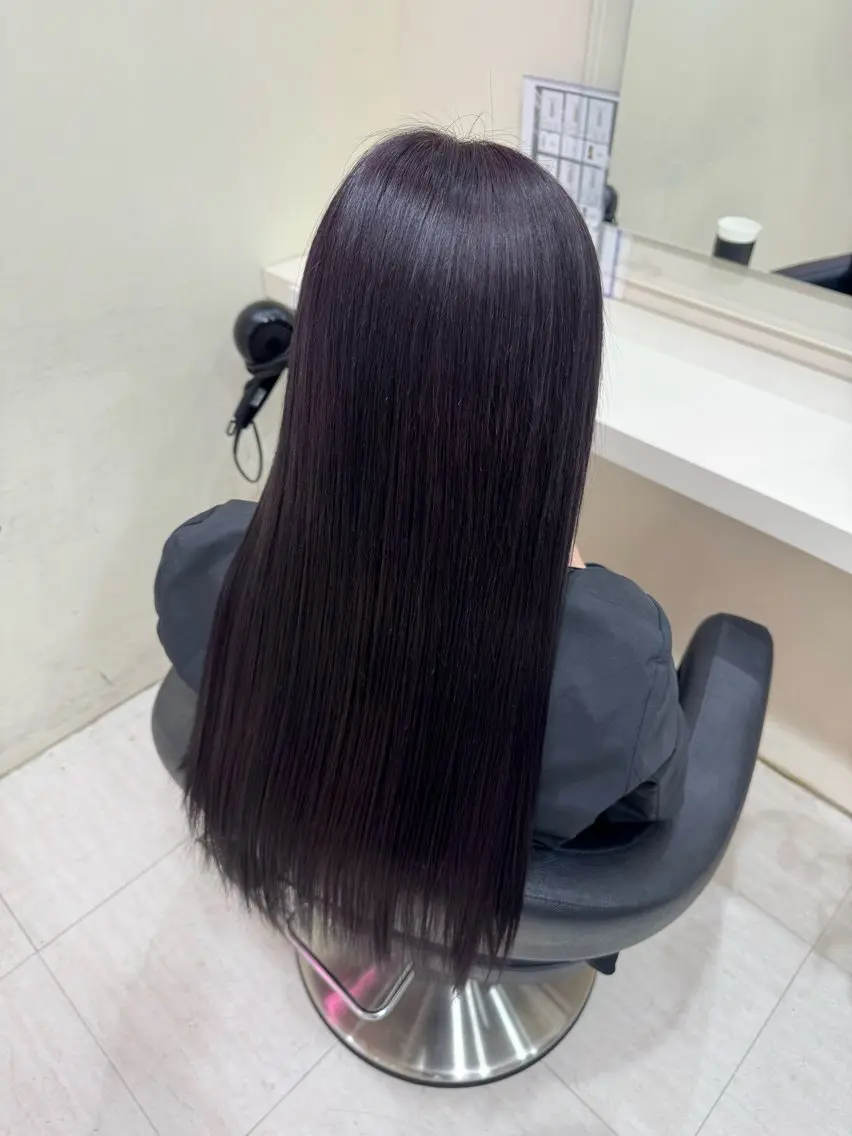 ロング カラー カット ヘアカラー 🤍韓国大人っぽ ベージュMAI🤍のヘアスタイル