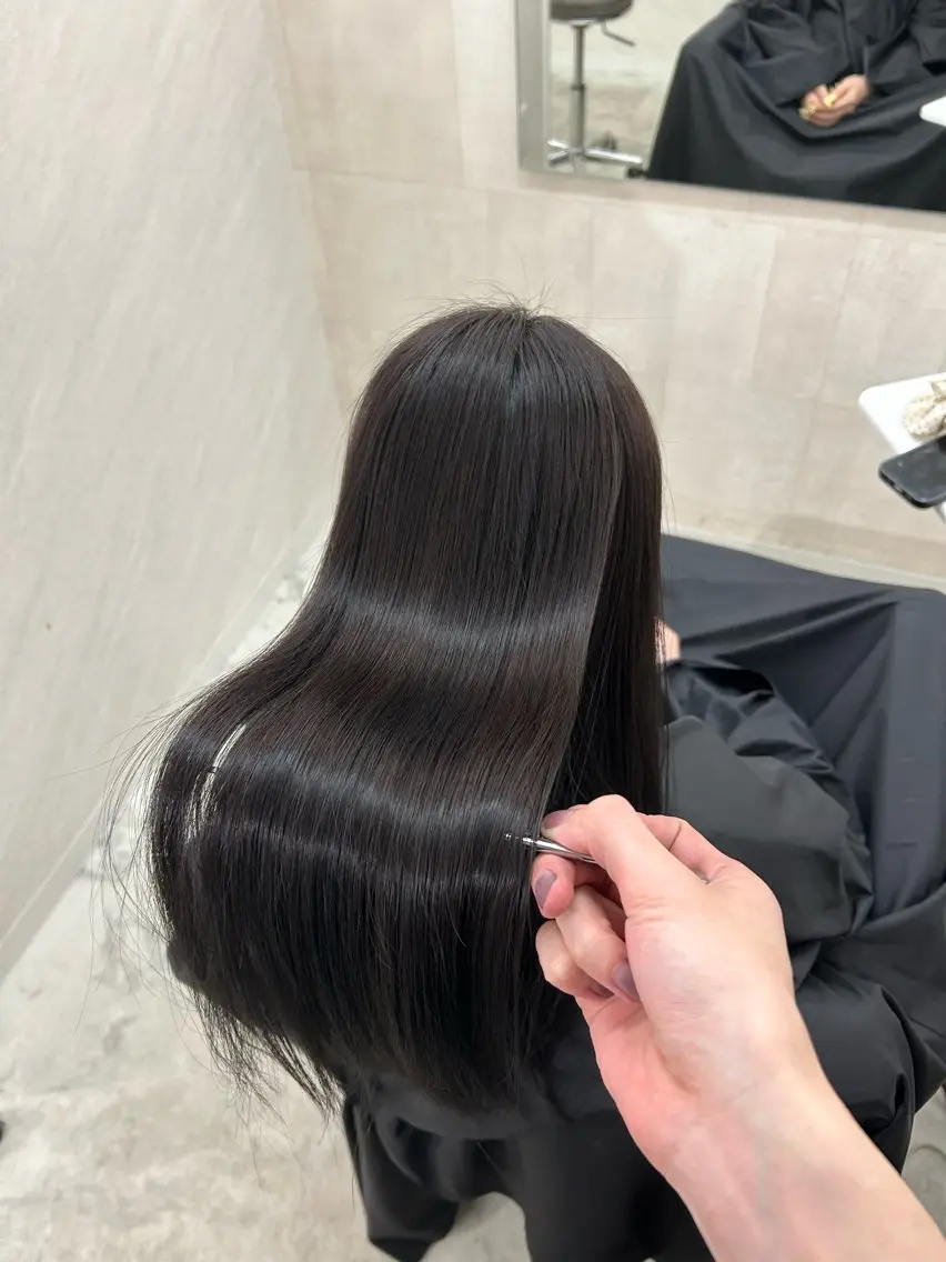 セミロング カット ヘアカラー トリートメント 韓国ヘア🇰🇷艶髪 /SHOSEIのヘアスタイル