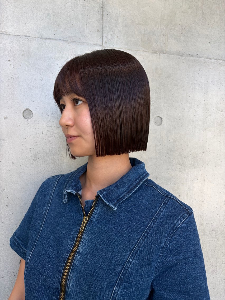 ショート カラー ヘアアレンジ カット ヘアカラー トリートメント ボブ艶モテカラー🫧 カリンのヘアスタイル