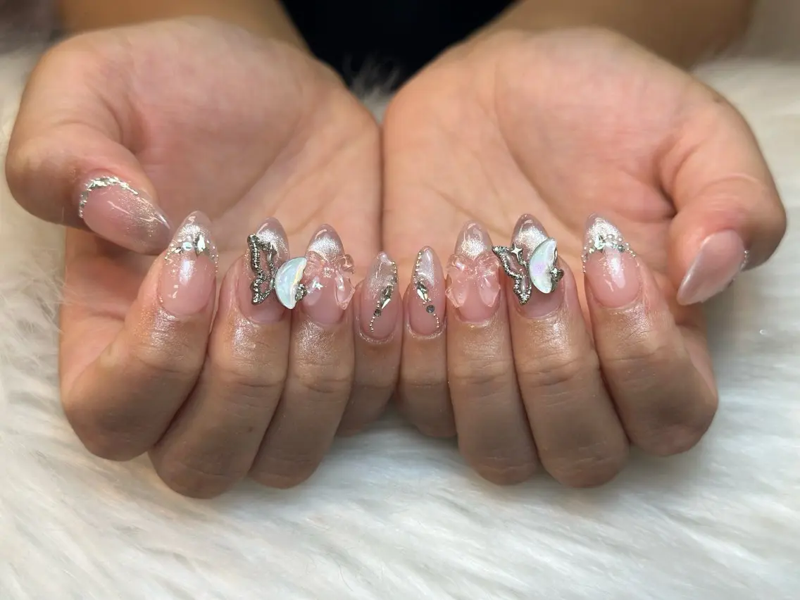 ネイル アートネイル ジェルネイル マグネットネイル ハンドネイル JennNail_ マオのネイルデザイン