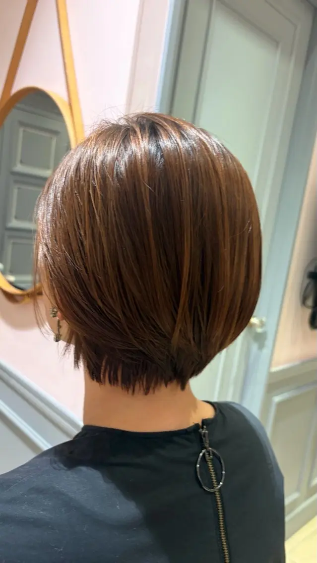 ショート ショートボブ ボブ ショートヘア ショート/パーマ 上野 七奈穂のヘアスタイル