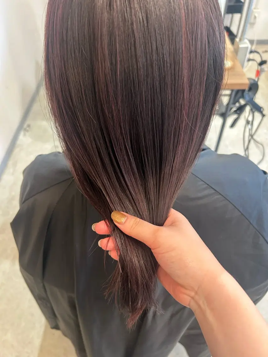 セミロング ピンクラベンダー ボブ 髪質改善 似合わせカット 縮毛矯正 ヘアカラー トリートメント 🩷透明感カラー 🩷レイヤー・ボブのヘアスタイル