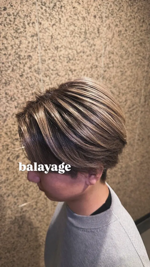 カラー メンズ 安藤 聖麻のヘアスタイル