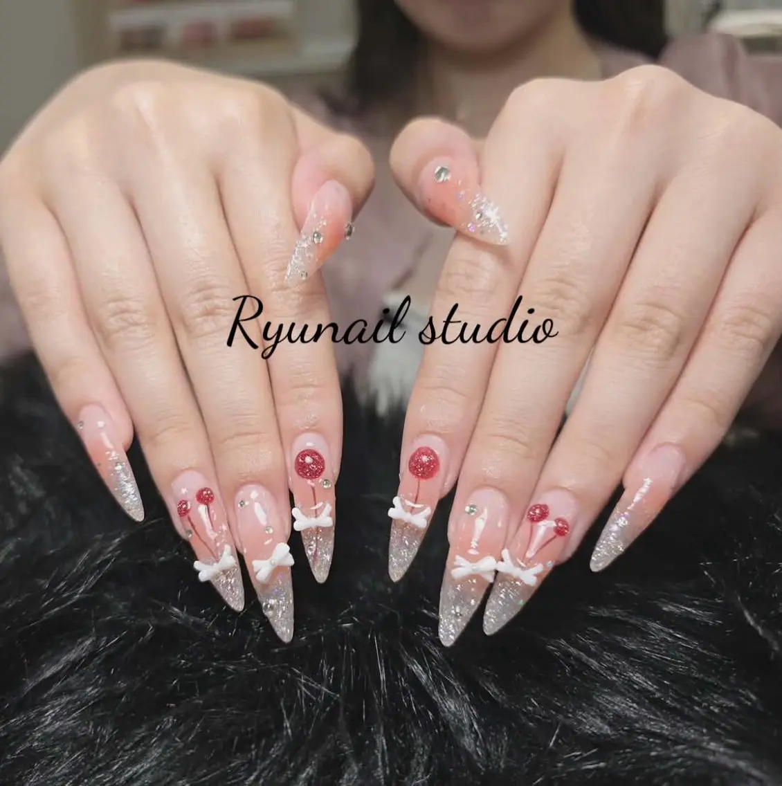 ネイル アートネイル ジェルネイル マグネットネイル ニュアンスネイル シンプルネイル ハンドネイル Ryu nail studioのネイルデザイン