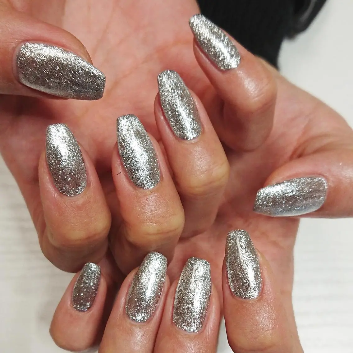 ネイル ラメ(グリッター) ワンカラーネイル ハンドネイル Lilith Nailのネイルデザイン