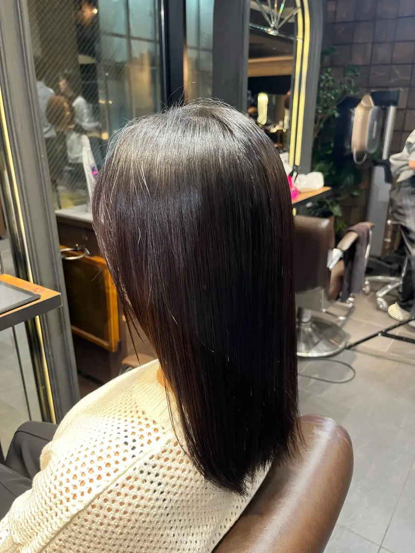 🟦透明感たっぷりヘアカラー🟦(トーンダウン)お得に染めたい方おすすめメニューになります✨✨の写真