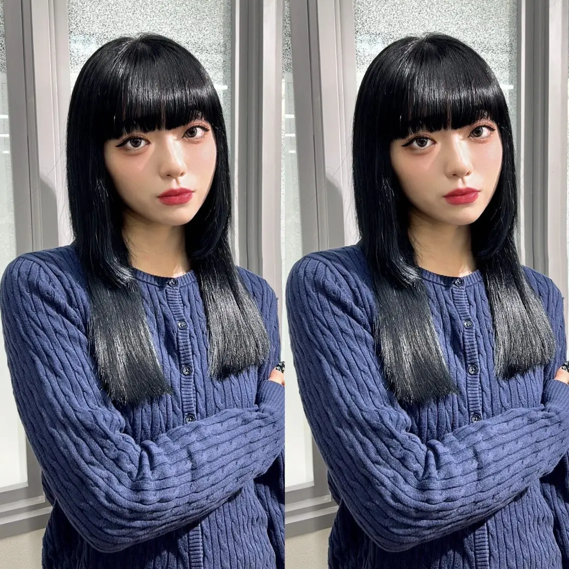 ロング カラー キッズ 透明感カラー 盛れる艶カラー× レイヤーカット/咲来のヘアスタイル